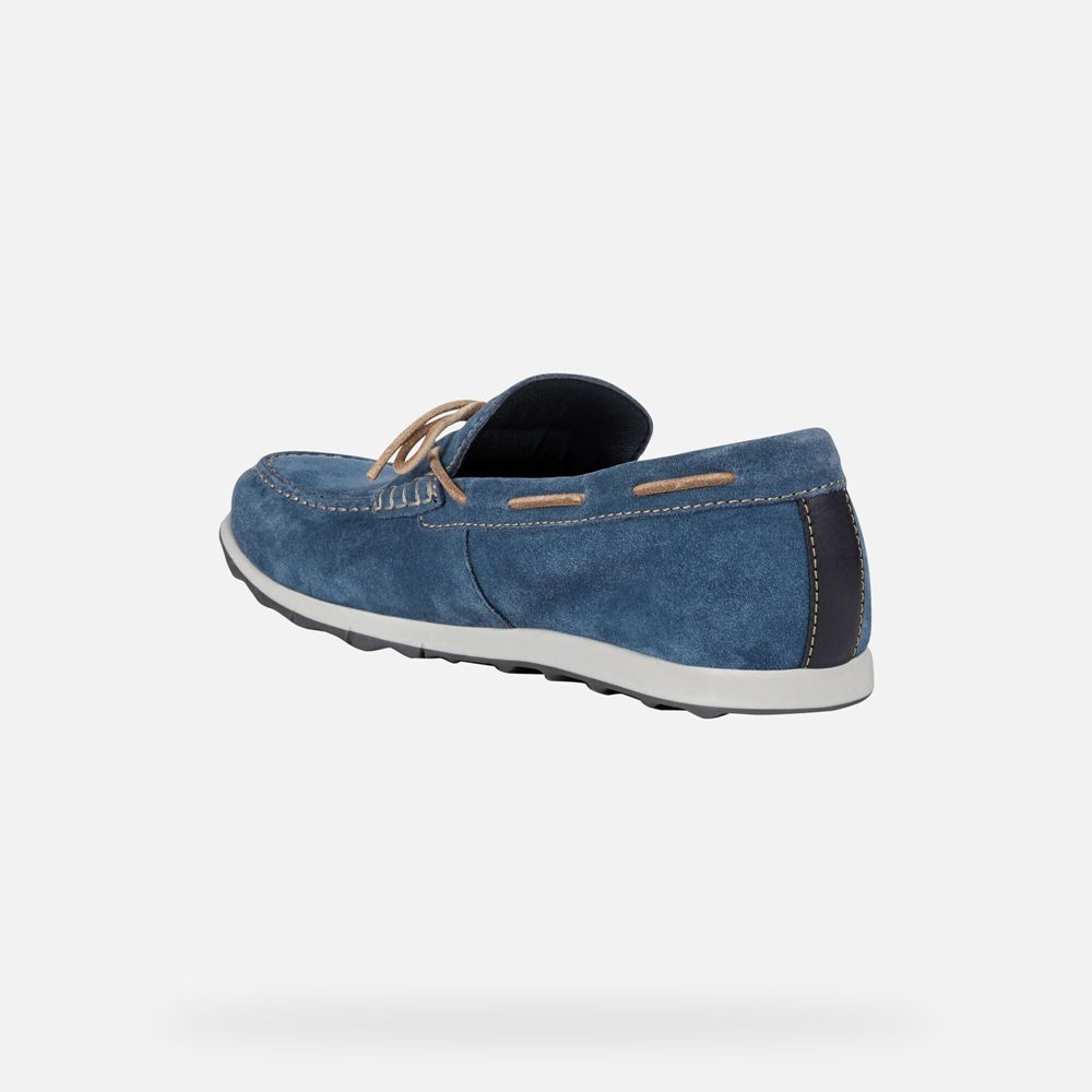 Geox Loafers Blue Calarossa - Geox Mens Shoes - MIQXFG174